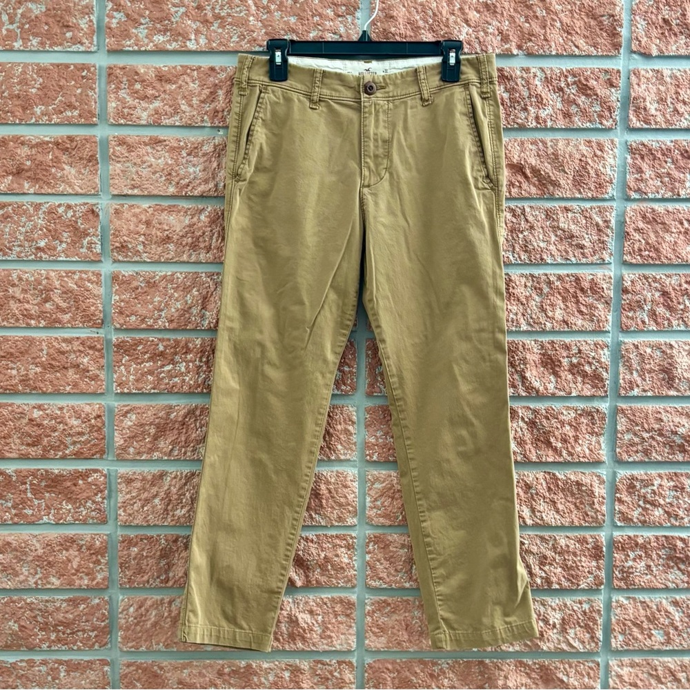Hollister khaki straight chino pants